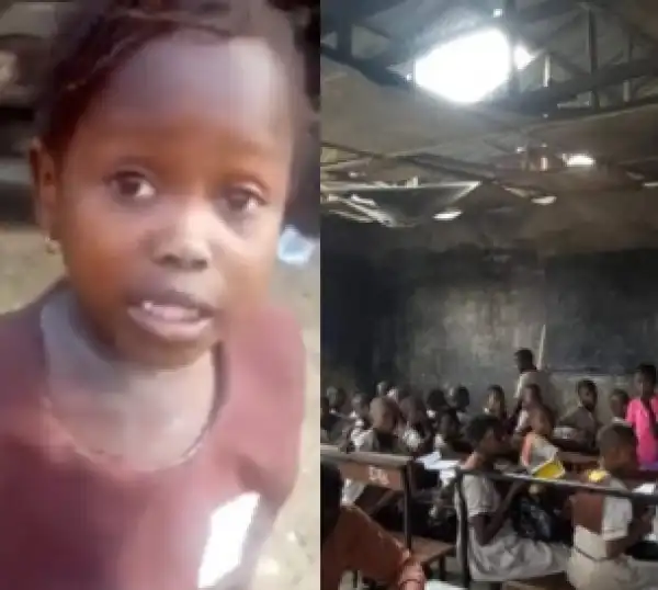 See The Deplorable State Of The School The Warri Girl Sent Home, Attends